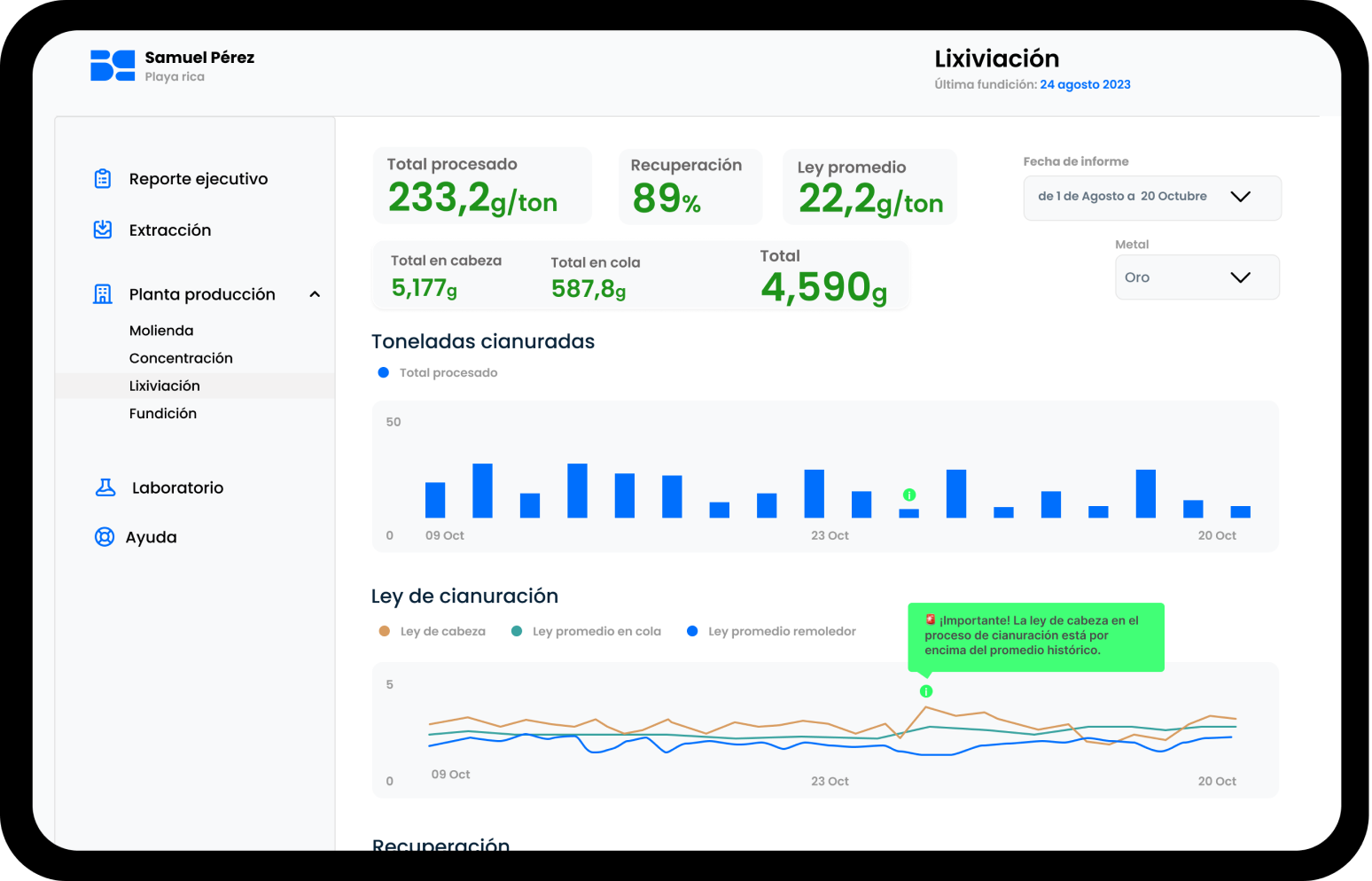 Big dashboard